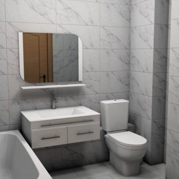 Плитка 60х30 см настенная 1.62 м² Vinchi Элеганс, белый