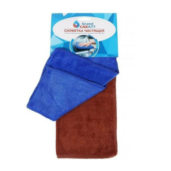 Салфетка для автомобиля Grand Caratt, микрофибра, 300 г/м², 25×25 см, набор 2 шт   5391068