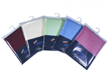 Штора для ванной "V-line" п/эстер 180*180см "Бриллиант" Ромб-розовая *1/20