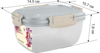 Контейнер д/прод. пластм. "Barberry" 0,45л 145х107х78мм герметичный SE224510025("Sugar Spice")*1/16 Контейнер д/прод. пластм. "Barberry" 0,45л 145х107х78мм герметичный SE224510025("Sugar Spice")*1/16