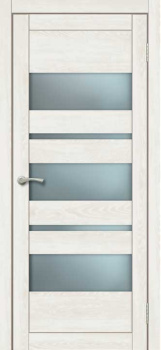 Дверное полотно остекленное BROZEX-WOOD Comfort-12, 2000х800х36 мм, кедр светлый 3D