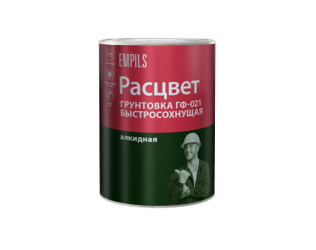Грунтовка 1 кг Расцвет ГФ-021, красно-коричневая, быстросохнущая