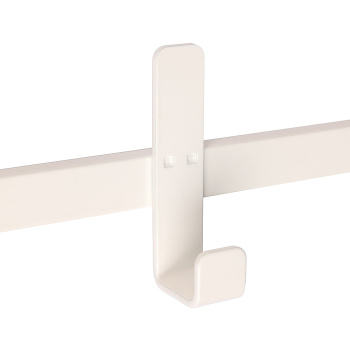 Вешалка настенная с полкой 2-х ярусная 670х270х545мм "Торонто 22Д" Белая ВСПТ22Д Б ("ЗМИ") *1