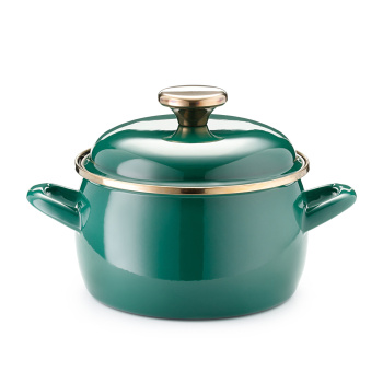 Кастрюля эмалированная "Solo" 3,3л d180мм Металл.кр. 358257 ("МЕТРОТ" Сербия) *1/6