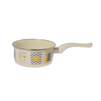 Кастрюля стальн. эмалир. "Кантри" 1,5л d16см Дл.ручка, б/кр. 3109 ("МЕТРОТ" Сербия) *1/6