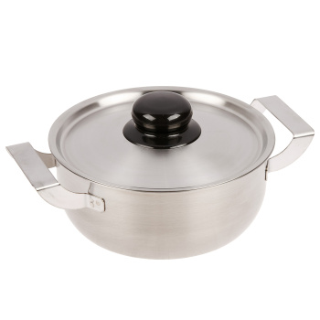 Кастрюля нерж. "АМЕТ" "Дачная" 1,0л d16см, выс.7,1см, d дна 13см Металл.кр. 1с812 (Аша) *1/6