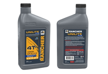 Масло д/4-х тактных двигателей 946мл полусинт RANCHER UNILITE PLUS 4T 10W-40 API SJ/CF REZOIL *1/12