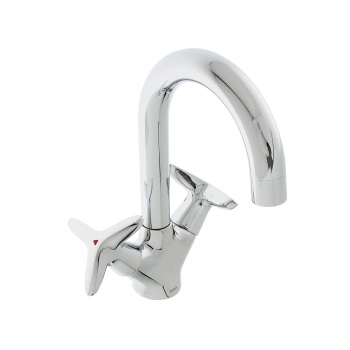 Смеситель для умывальника IDDIS Copter COPSB00i01, высокий излив, двухвентильный