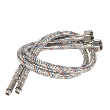 Шланг соединительный к смесителю 60 см нерж.сталь VALFEX М10*18-1/2" уп.2шт *1/75