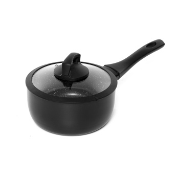 Кастрюля алюм.а/приг. Scovo "Hi-Black" 1,7л d18см Cтекл.кр. HB-031 *1/4