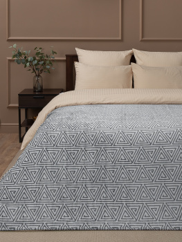 Плед 150*200см фланель греция теругольная серый TF FN F145GY a1520 Absolute *1