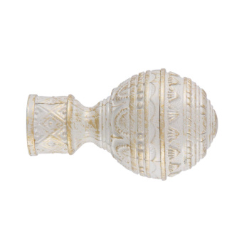 Наконечник для кованного карниза DIY 16мм Люксор Белое золото(2шт) *1