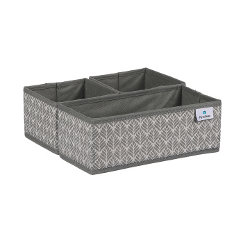 Короб для хранения нетканый материал "Листья" 1шт:280х140х100мм + 2шт:140x140x100мм Д70702.028*1/40