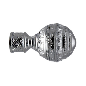 Наконечник для кованного карниза DIY 16мм Люксор Хром глянец (2шт)*1 * спеццена