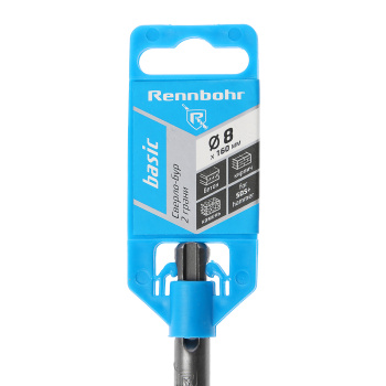 Бур по бетону  8*160мм SDS-plus 2 грани арт.690816 Rennbohr Basic *1/25/200 Бур по бетону  8*160мм SDS-plus 2 грани арт.690816 Rennbohr Basic *1/25/200