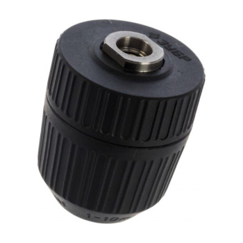 Патрон для дрели 10мм БЗП резьба 3/8" корпус пластик (2907-10-3/8) ЗУБР  *1/36