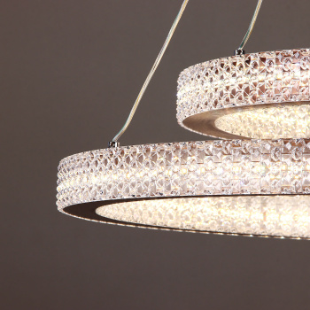 Люстра 9200(9238)/240W coffee  600+400 мм 3 реж., пульт S=20м2  VERNER LIGHTING *1