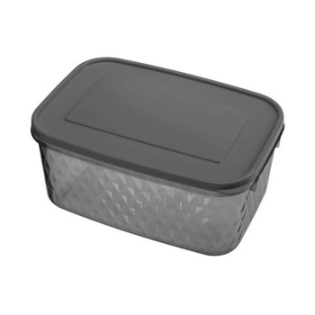 Контейнер д/прод. пластм. "Кристал" 1,3л 180x125x110мм Черный арт433141913("Бытпласт")*1/24