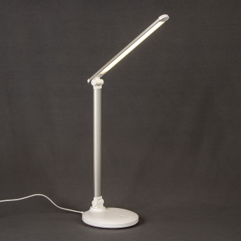 Светильник настольн. Старт СТ208 (светодиодный 6Вт сенсорное вкл, диммер, USB) серебряный *1/12