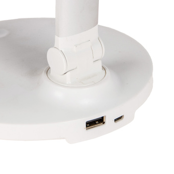 Светильник настольн. Старт СТ208 (светодиодный 6Вт сенсорное вкл, диммер, USB) серебряный *1/12