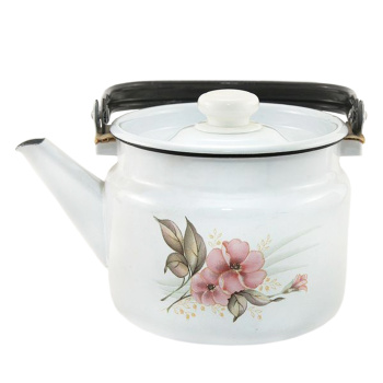 Чайник стальн. эмалир. 2,0л d160мм метал.крышка с пл.ручк., с Деколью С-2710П2/4 *1/6