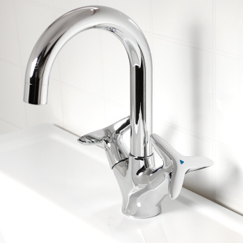 Смеситель для умывальника IDDIS Copter COPSB00i01, высокий излив, двухвентильный