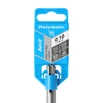 Бур по бетону 10*110мм SDS-plus 2 грани арт.691011 Rennbohr Basic *1/25/200 Бур по бетону 10*110мм SDS-plus 2 грани арт.691011 Rennbohr Basic *1/25/200